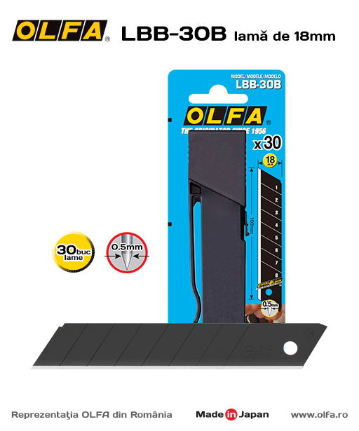 OLFA LBB-30B Lame Standard 18mm