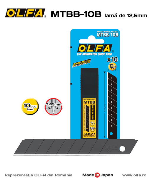 OLFA MTBB-10B Lame Standard 12,5mm