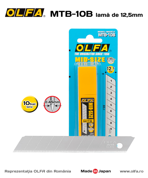 OLFA MTB-10B Lame Standard 12,5mm